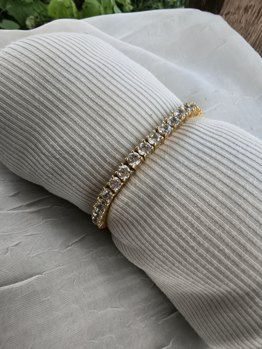Exquisite Vintage CZ Tennis/ Eternity Bracelet